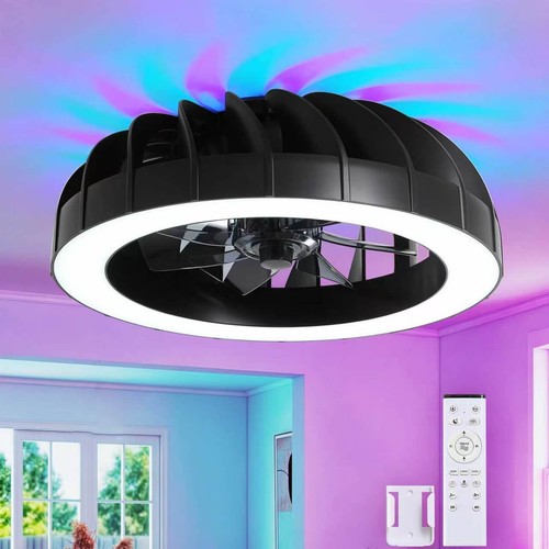 Led lampadario con ventilatore - con,